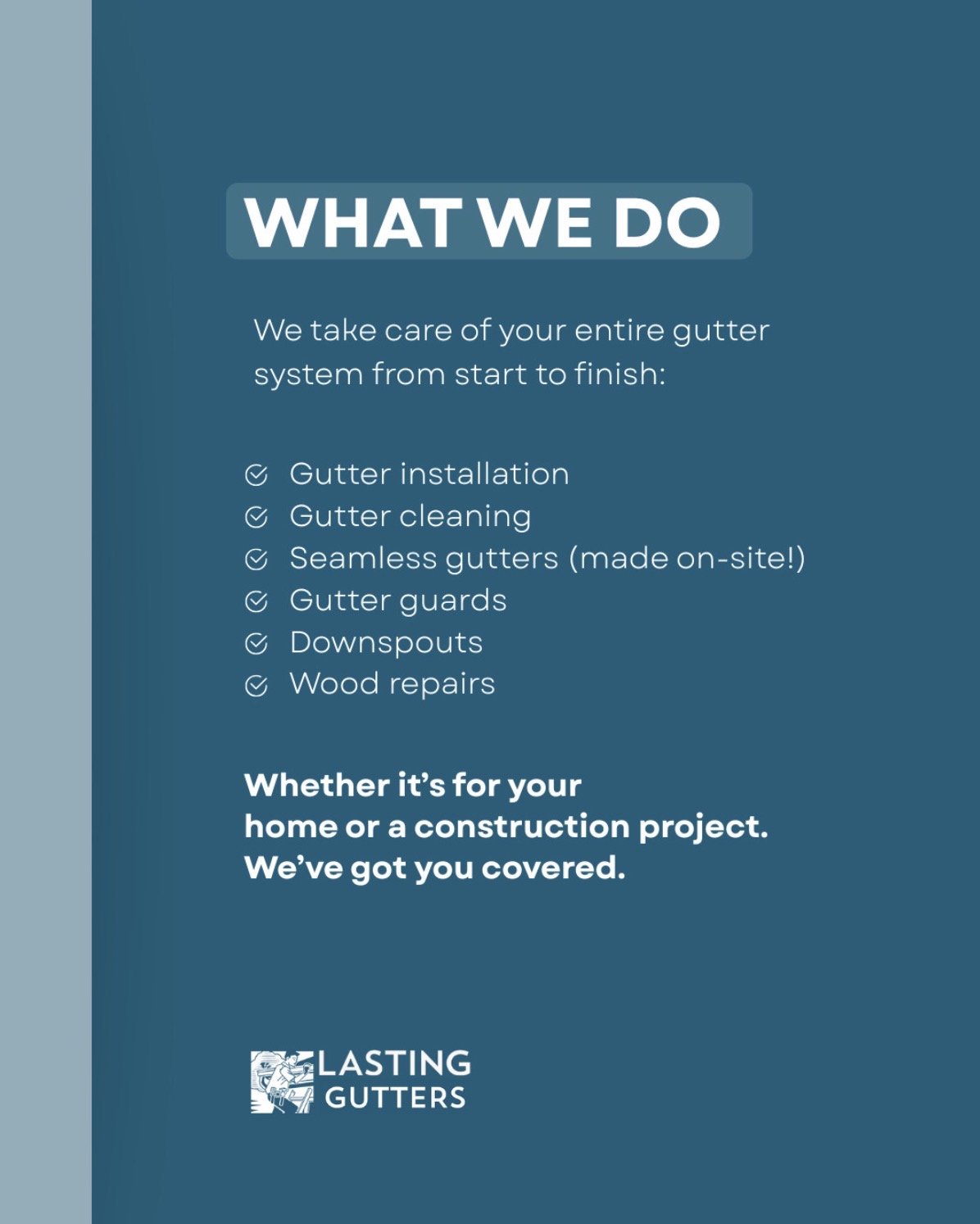 Lasting Gutters — post 6